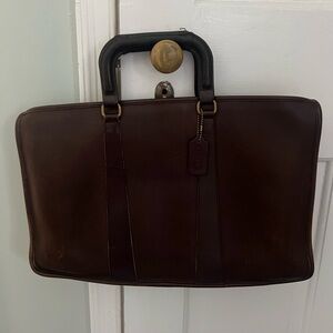 Vintage Brown Coach Briefcase